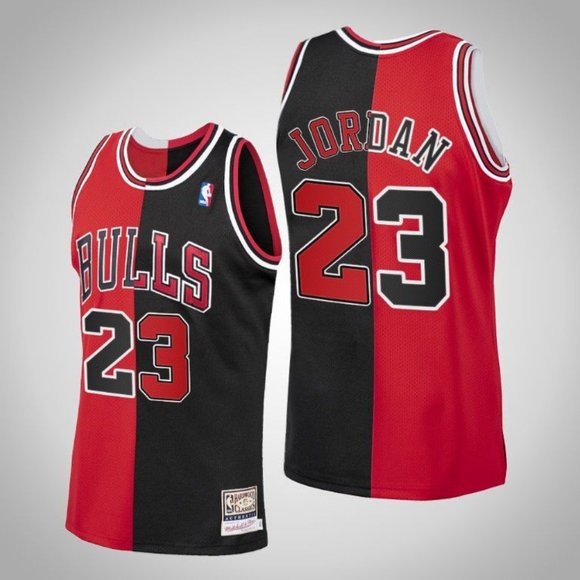 red and black nba jerseys
